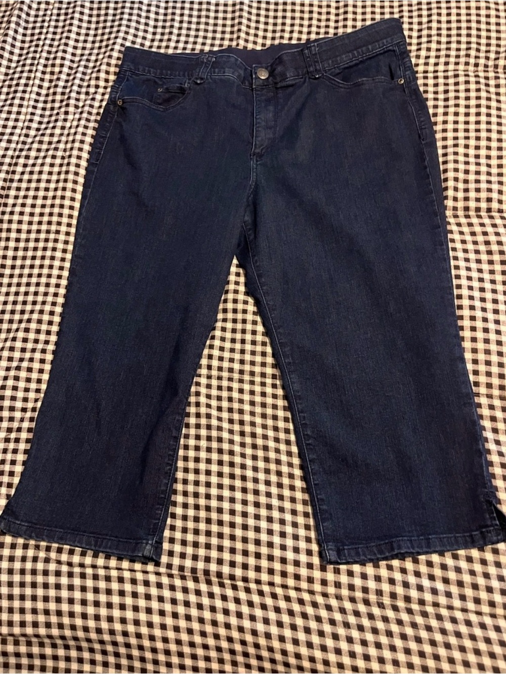 Ruby Rd. Dark Blue Denim Capris (New Without Tag)